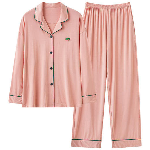 ❤️❤️【诗慕小姐2024秋冬新款简约可外穿舒适家居服套装3688款】✅天然纤维，🤭柔软、🤭透气、🤭耐磨、🤭方便清洗 ✅版型宽松又遮肉，✨躺着、🍹摊着、🌸坐着都很舒坦 商品图5