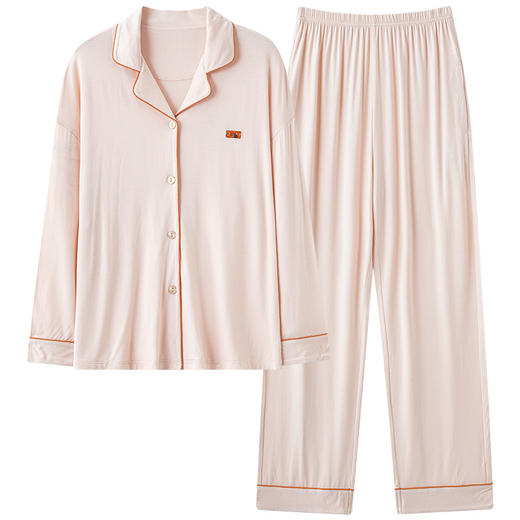 ❤️❤️【诗慕小姐2024秋冬新款简约可外穿舒适家居服套装3688款】✅天然纤维，🤭柔软、🤭透气、🤭耐磨、🤭方便清洗 ✅版型宽松又遮肉，✨躺着、🍹摊着、🌸坐着都很舒坦 商品图1