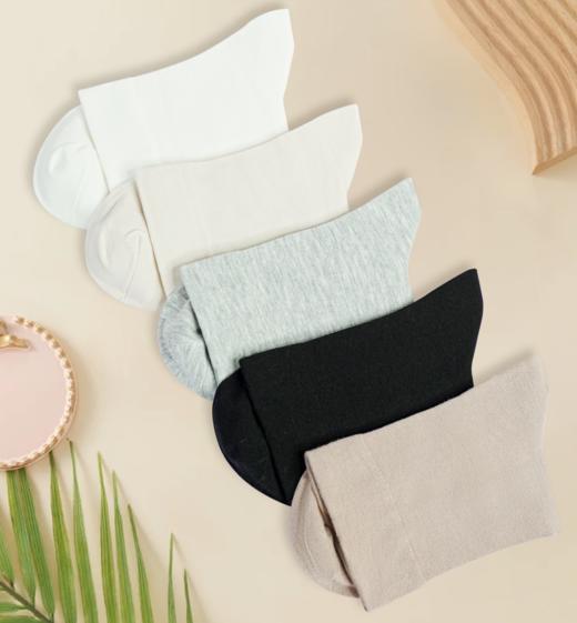 LS竹纤维女士厚款长筒松口袜253 商品图0