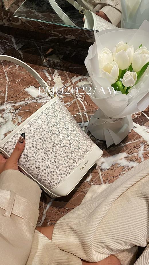 EMO·狗牙小水桶包手提斜挎包大容量通勤包包 商品图7