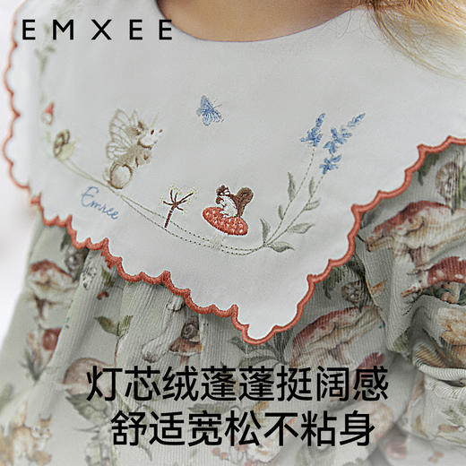 【宝宝服饰】嫚熙婴童衬衫秋季女宝宝魔法森林娃娃衫女童自然低敏吸湿长袖衬衣 商品图3