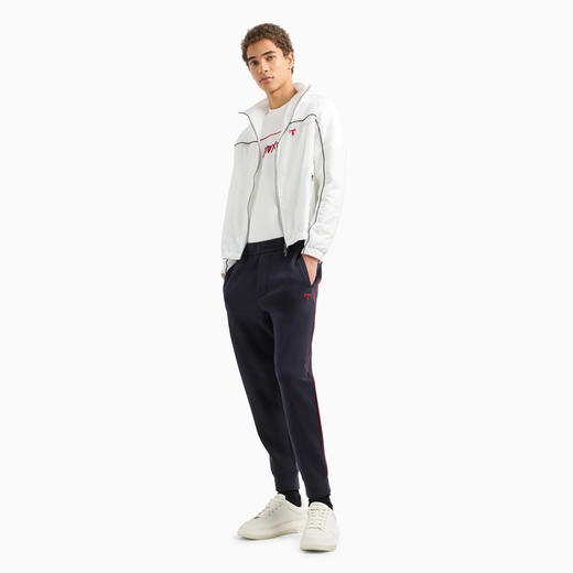 EMPORIO ARMANI 阿玛尼 男士带拉链和滚边的尼龙短防晒衣 白色 EM000176 AF10496 U0003 商品图3