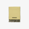 BURBERRY 巴宝莉 女士双面两用马术骑士徽标羊绒围巾 黄色 8097819 A4708 商品缩略图1