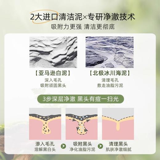 【3酸4泥 敷走黑白头】壬二酸控油清洁泥膜110g#壬二酸清洁泥膜去黑头粉刺控油净痘收缩毛孔深层清洁涂抹面膜 商品图3
