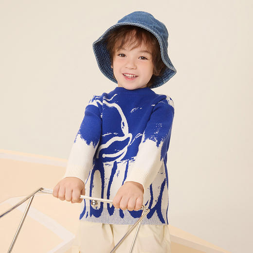 B.Duck小黄鸭童装春秋针织衫105-150 BF3512022 商品图1