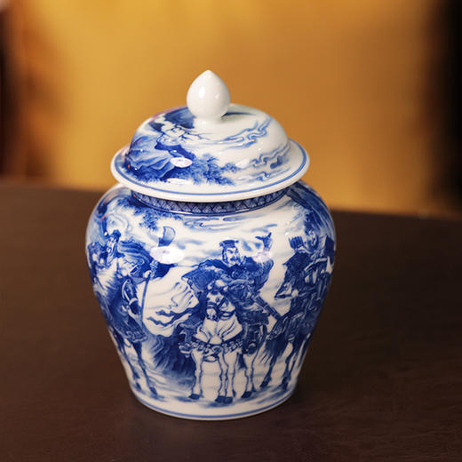 铭墨-刘关张陶瓷茶叶罐 商品图1