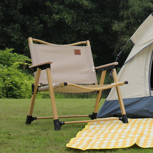 徽羚羊  可拆卸木纹克米特露营椅  单人铁管（小号）  HLY-ZDY-23001 商品图2