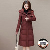 时尚气质，纯色中长款羽绒服QYM-XQD-58D8602-L 商品缩略图0