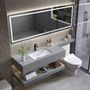 洗脸卫生间家用台洗簌台洗脸盆浴室柜轻奢岩款组合板延长 商品缩略图2