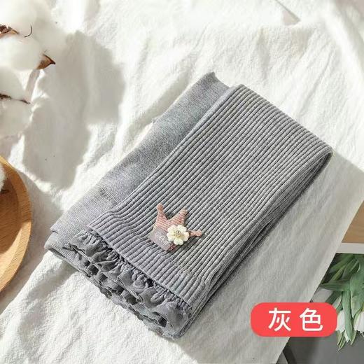 【儿童秋冬打底裤，加绒加厚精梳棉】薄绒秋冬女童打底裤外穿 婴儿绒洋气宝宝 儿童磨毛皇冠九分长袜裤-QQ 商品图12