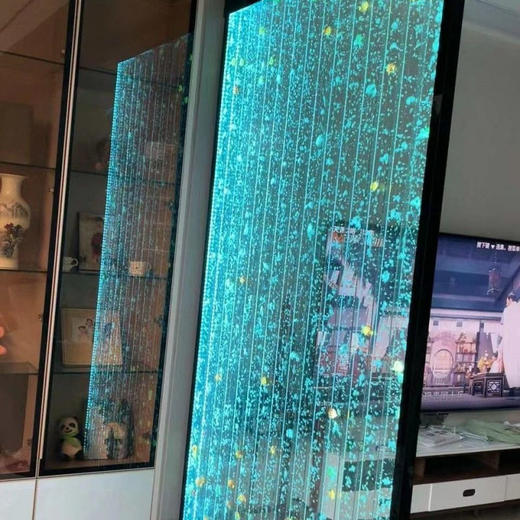 屏风水隔断半墙餐厅网红幕墙玄关隔断屏风水幕隔断客厅卫生间 商品图2