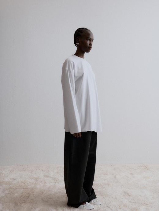 VC｜AW24111 Venus jersey top 针织上衣 [ 白 / 酒红 ] 商品图8