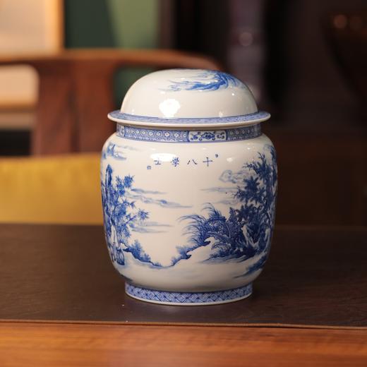 铭墨-十八学士陶瓷罐 商品图2