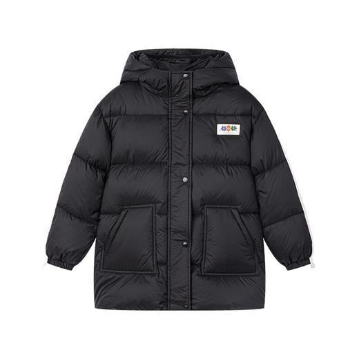 笛莎千与男童2024冬季新款男童时尚休闲三防中长羽绒服 商品图4