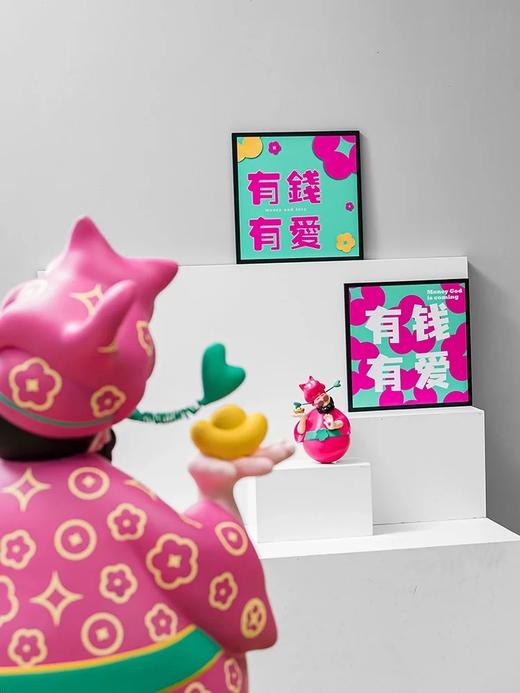 《四喜财神》80cm-洋玫红印花 商品图5