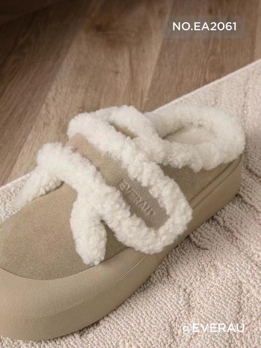 𝐄𝐕𝐄𝐑𝐀𝐔▪️奶泡蛋堡 羊毛拖鞋 商品图2
