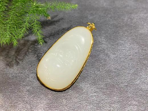 【御珠宫坊】金镶羊脂玉佛 商品图3
