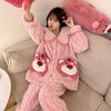 冬季新款【睡衣女珊瑚绒】卡通可爱娃娃领 秋冬天加厚加绒保暖法兰绒家居服套装 商品缩略图11