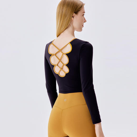 【特卖不退换】FC12354叠穿美背短款长袖 商品图6