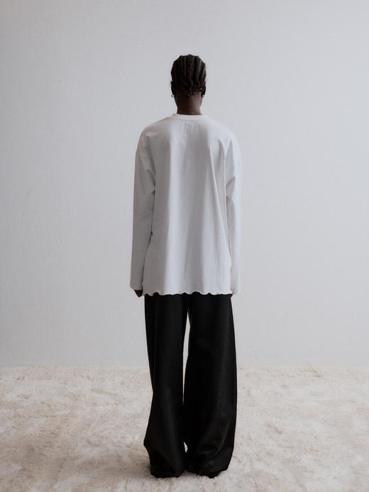 VC｜AW24111 Venus jersey top 针织上衣 [ 白 / 酒红 ] 商品图9