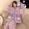 冬季新款【睡衣女珊瑚绒】卡通可爱娃娃领 秋冬天加厚加绒保暖法兰绒家居服套装 商品缩略图13