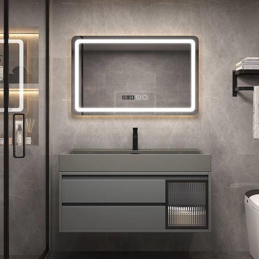 岩石卫浴浴室柜轻奢组合柜台双人卫生间洗手池洗漱洗脸盆一体纳米 商品图1