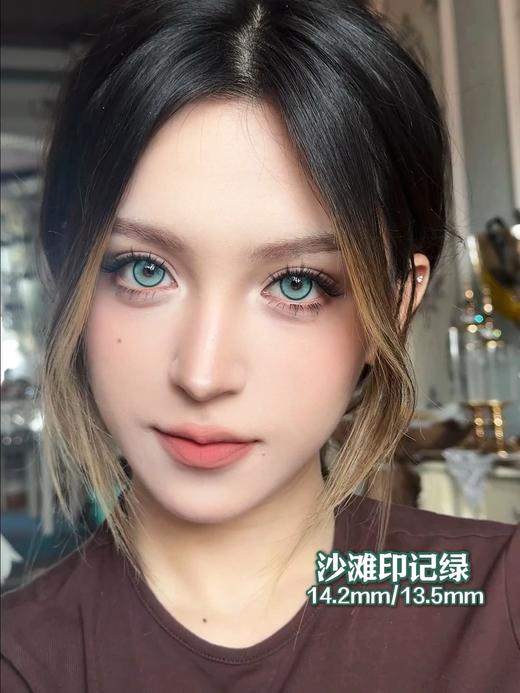 Serltyca 日抛 六片 沙滩印记绿 直径14.2mm着色13.5mm 商品图0