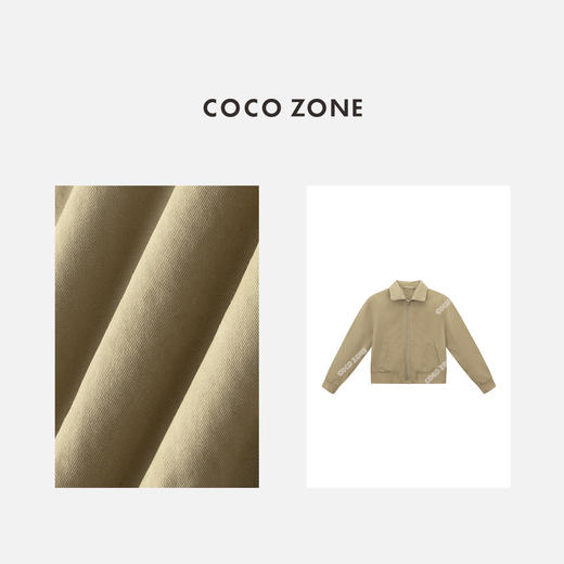COCO ZONE 100棉休闲立领外套简约拉链上衣CC1C1726 商品图2