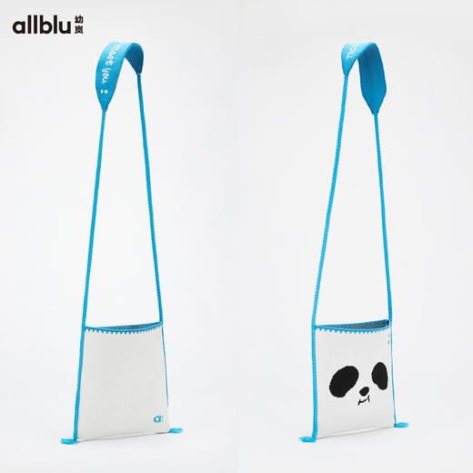 【单件直降】【冬Vol.3】allblu幼岚熊猫滚滚儿童斜挎包男童女童24秋冬新款针织百搭包包ZY 商品图2
