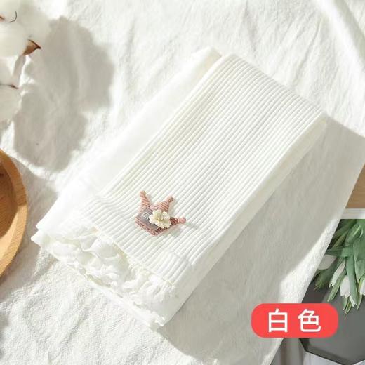 【儿童秋冬打底裤，加绒加厚精梳棉】薄绒秋冬女童打底裤外穿 婴儿绒洋气宝宝 儿童磨毛皇冠九分长袜裤-QQ 商品图9