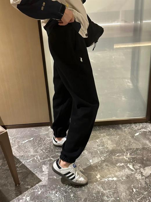 男女同款拉F小马秋冬加绒卫裤保暖复合奥粒绒 商品图3