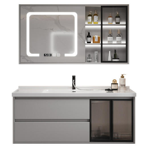 柜盆组合轻奢一体台洗脸盆洗漱浴室柜洗手台陶瓷面盆洗手间卫生间 商品图2