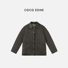 COCO ZONE 90鹅绒撞色拼接翻领菱格女士鹅绒服CC2C1803 商品缩略图0