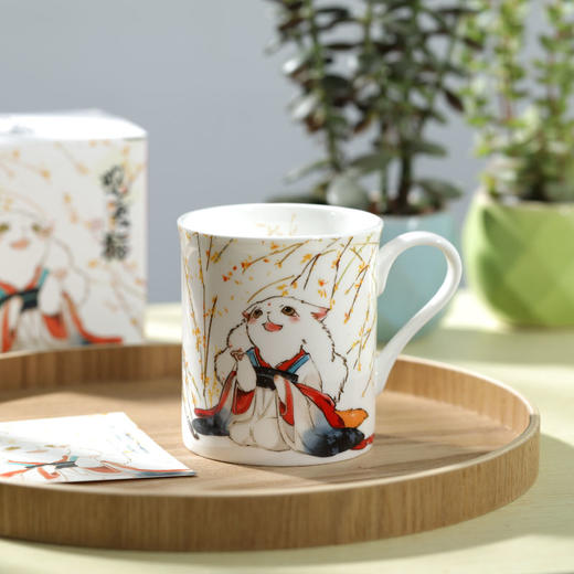 顺时而饮 | 观复博物馆手绘 观复猫二十四节气系列 骨瓷马克杯 商品图0
