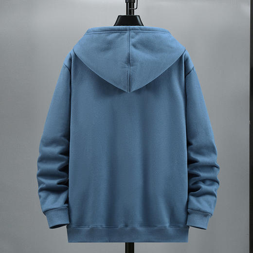 【特大码】【加绒】【新款DAL】大依优型大码加绒连帽开衫外套拼接男宽松加肥加大码上衣夹克卫衣运动潮流 商品图5