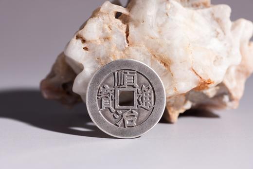 矩德泉坊 纯银手作 顺治通宝背上福（2.7厘米版)008 商品图6