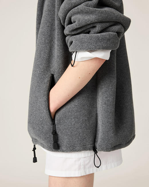 现货 THS 10.14-限时 缪家 中性风 双刷摇粒绒御寒软糯立领外套 AF1002 商品图3