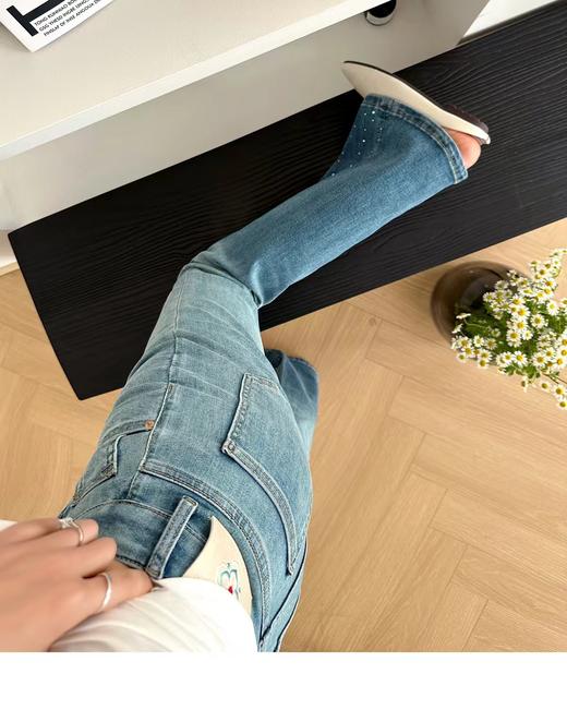 正版美人鱼烫钻显瘦裤神土耳其牛仔裤 商品图14