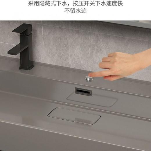 岩石卫浴浴室柜轻奢组合柜台双人卫生间洗手池洗漱洗脸盆一体纳米 商品图3