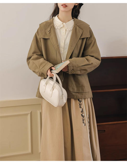 裁缝学苑AQ372休闲连帽短外套纸样女装上衣开衫服装样板图纸 商品图5