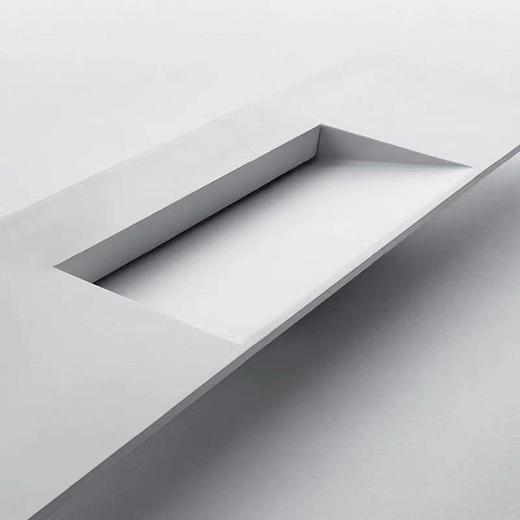 切角台下水洗脸盆卫生间洗漱岩板浴室柜台面隐形洗手盆一体式 商品图2