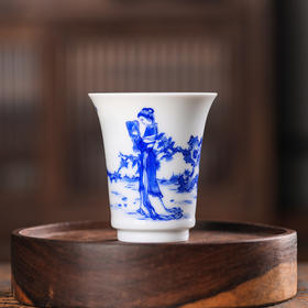 铭墨-元女诗人孙淑品茗杯