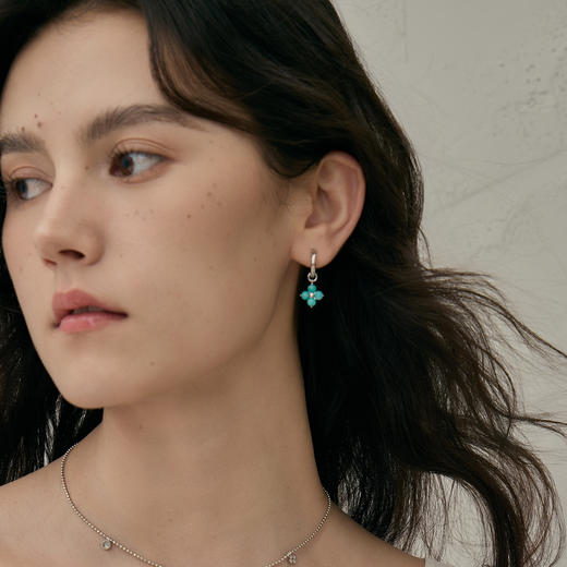 ARSIS银饰｜幸运符号系列 幸运符号耳环 单只银色 商品图5