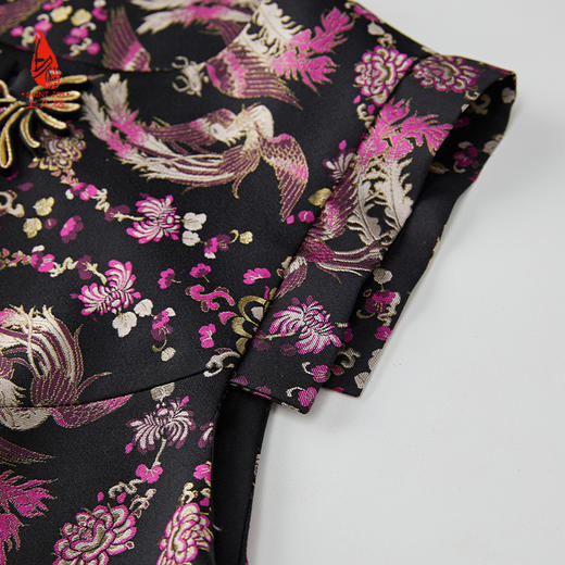 SAINTJOY/上久楷女式宋锦马甲 凤凰于飞CY1044207031 商品图6