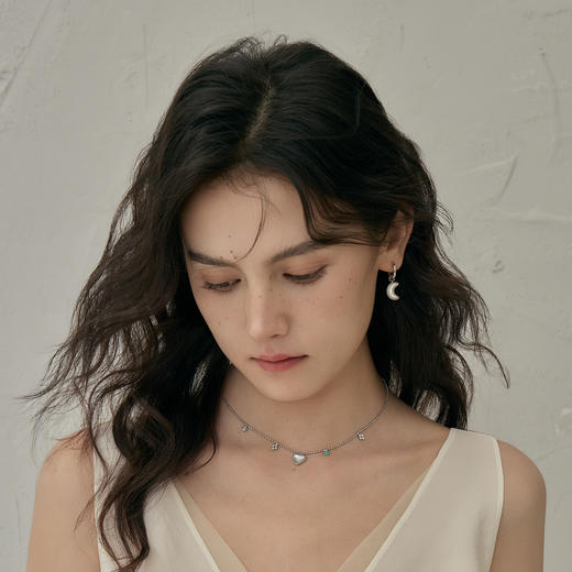 ARSIS银饰｜幸运符号系列 幸运符号耳环 单只银色 商品图4