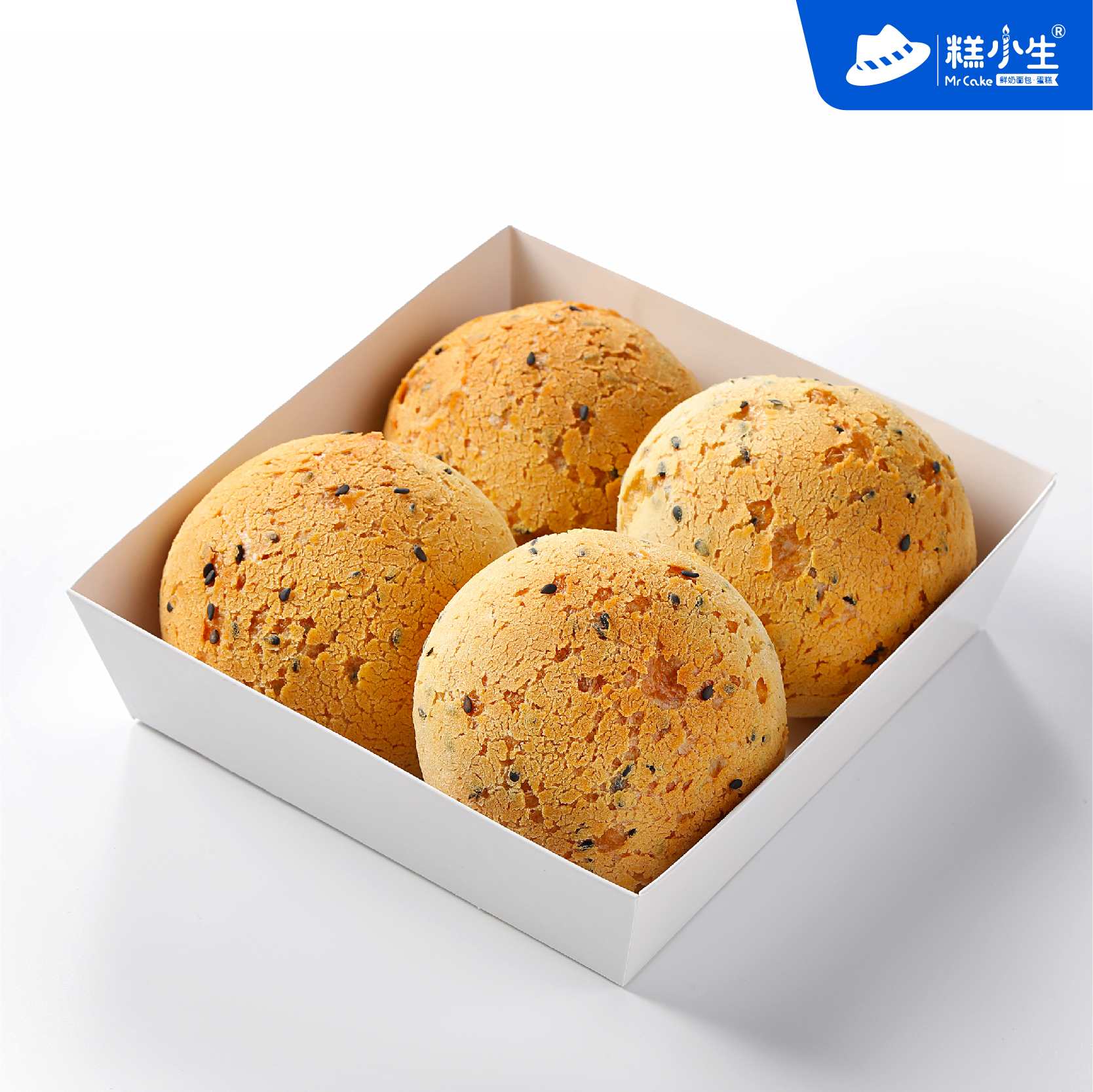 【现烤】香香芝麻原味麻薯(四粒装）|常温保存