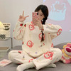 冬季新款【睡衣女法兰绒套装】圆领套头长袖长裤 卡通舒适保暖家居服套装 商品缩略图13