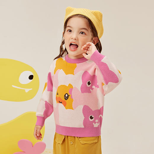 B.Duck小黄鸭童装春秋针织衫90-130 FF3512070 商品图2