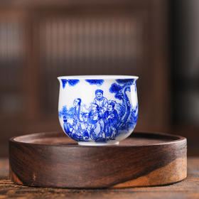 铭墨-松下蹴鞠图单杯