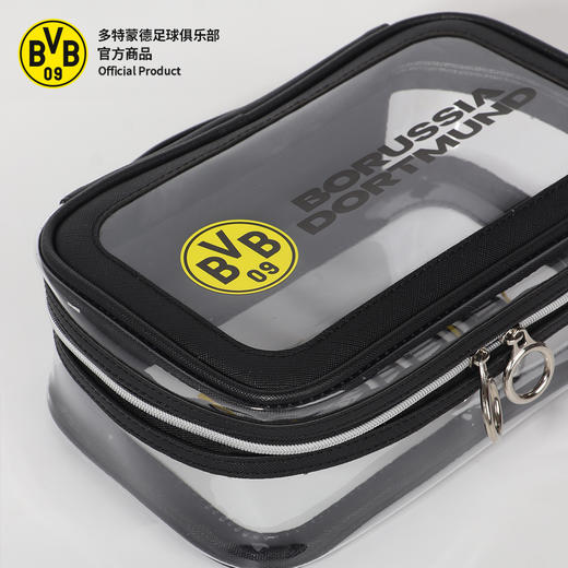 【官方正版】多特蒙德俱乐部 | 黑色PU印刷工艺队徽款化妆包球迷周边 商品图4